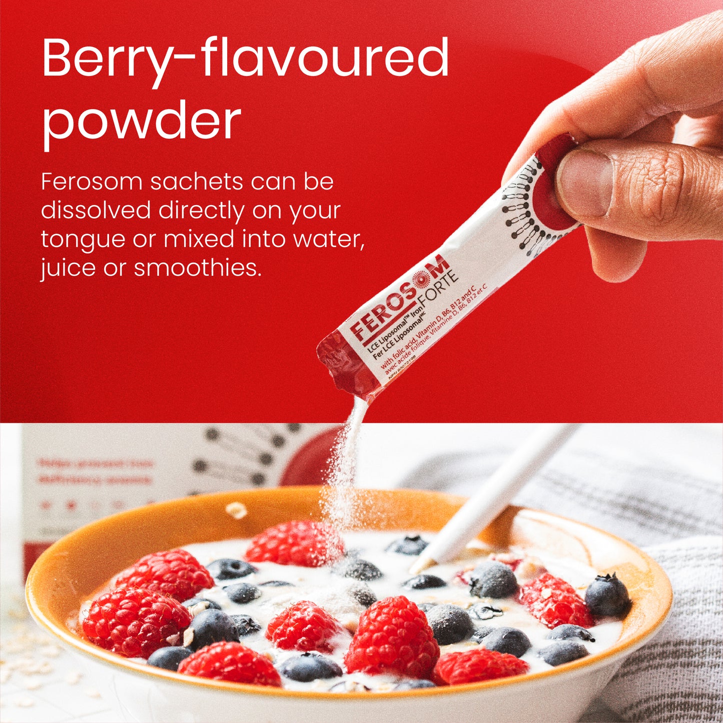 LCE Liposomal Iron Sachets (Berry-flavoured)