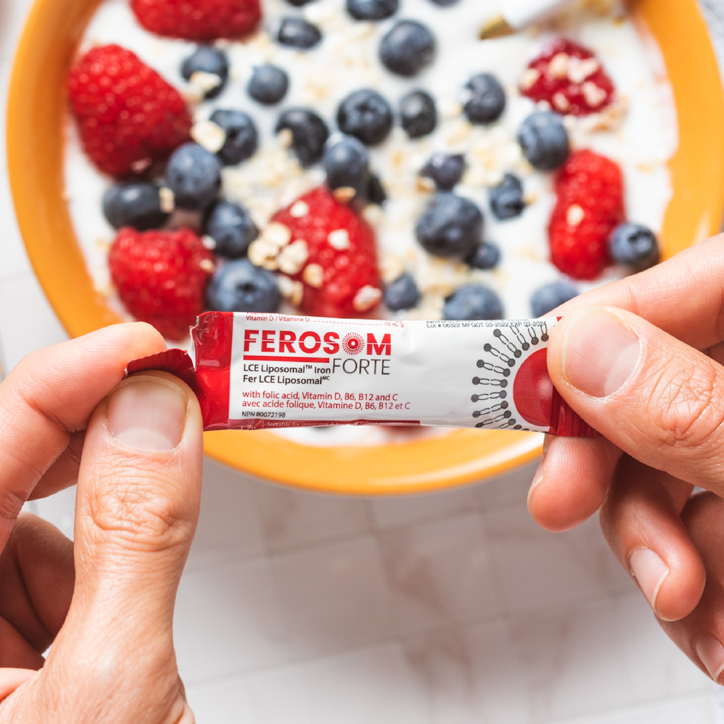 Sachets de Fer Liposomal LCE (Goût Baies)
